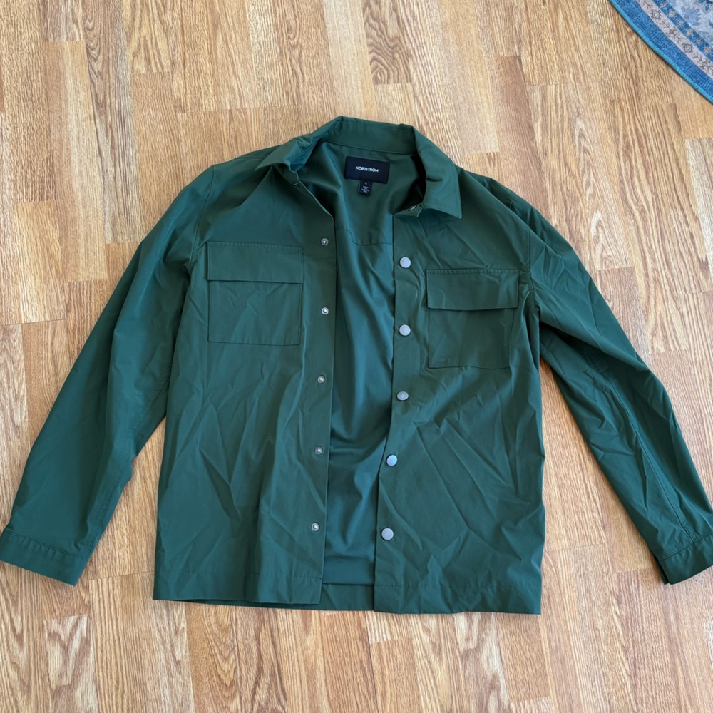 NWOT Nordstrom Green Shirt Jacket